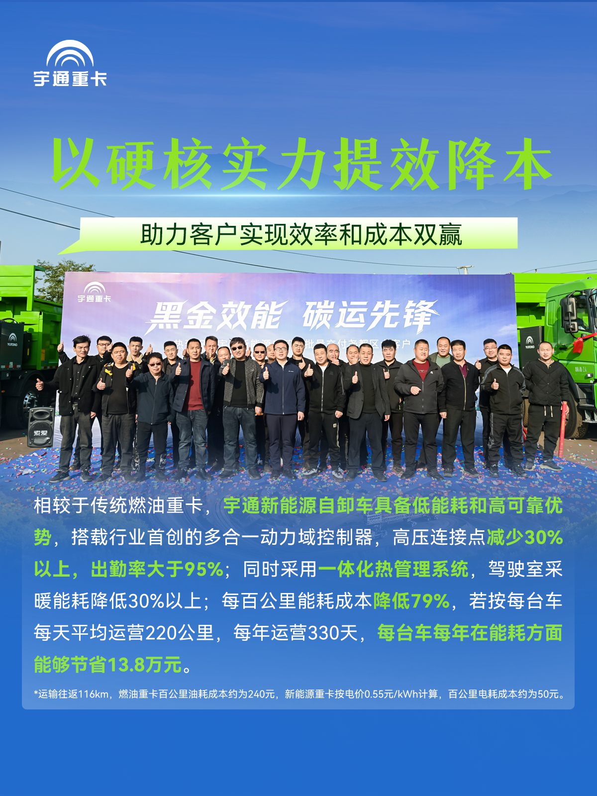 煤海逐“綠”，“碳”尋未來丨宇通新能源自卸車批量交付臨汾